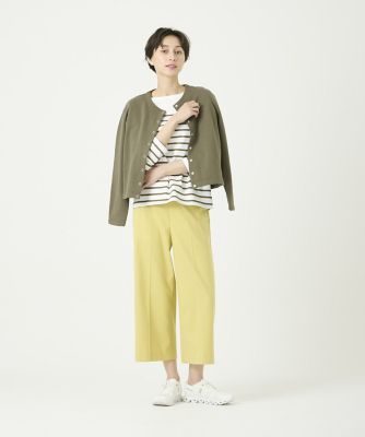 ベーシックワイドクロップドパンツ（１０４０１６１００２）
