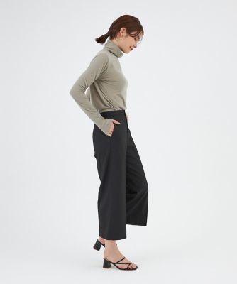 ベーシックワイドクロップドパンツ（１０４０１６１００２）