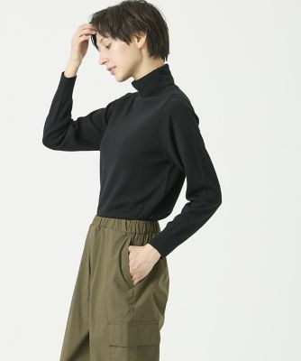 I.T.'S. INTERNATIONAL（Women）/イッツインターナショナル ウォッシャブルウールベーシックタートルネックニット《HARMONY》(1040170007) クロ トップス【三越伊勢丹/公式】