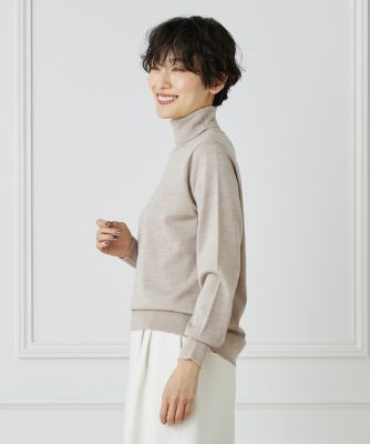 セール】 【OUTLET】ロゴ入タートルネックセーター （ニット