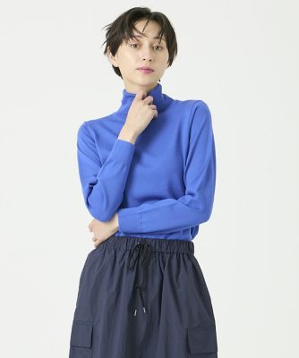 ウォッシャブルウールベーシックタートルネックニット
