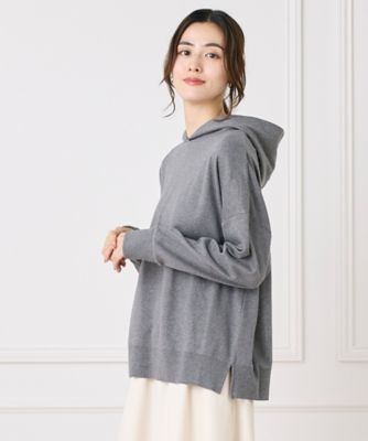 ＜I.T.’S. INTERNATIONAL（Women）＞ニットパーカー《オーガニックエアーコットン》（１０４０１７０３２７）