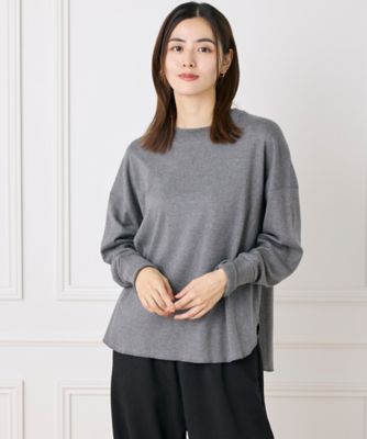 I.T.’S. INTERNATIONAL（Women）/イッツインターナショナル クルーネックニット《オーガニックエアーコットン》(1040170328)