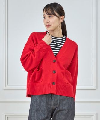 I.T.’S. INTERNATIONAL（Women）/イッツインターナショナル ウールVネックカーディガン(1040178043)