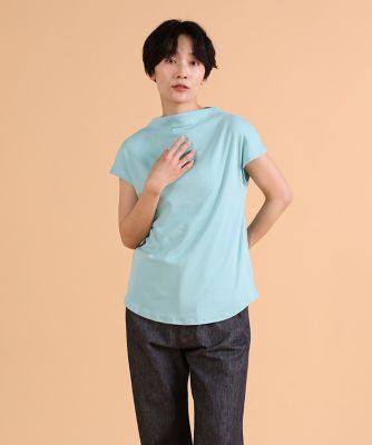 I.T.'S. INTERNATIONAL（Women）/イッツインターナショナル ボトルネックカットソー《スビン綿MIXフライス》(1040190009) ペパーミント トップス【三越伊勢丹/公式】