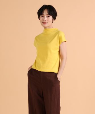 I.T.'S. INTERNATIONAL（Women）/イッツインターナショナル ボトルネックカットソー《スビン綿MIXフライス》(1040190009) イエロー トップス【三越伊勢丹/公式】