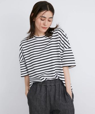 ＜I.T.’S. INTERNATIONAL（Women）＞袖コクーンコットンＴシャツ（１０４０１９００５２）