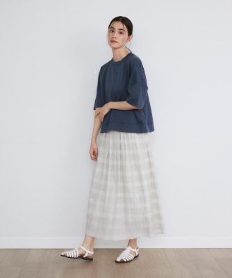 袖コクーンコットンＴシャツ（１０４０１９００５２）
