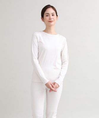 I.T.'S. INTERNATIONAL（Women）/イッツインターナショナル ベーシッククルーネックカットソー《スビン綿MIXフライス》(1040190104) グレー トップス【三越伊勢丹/公式】