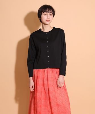 ＜I.T.’S. INTERNATIONAL（Women）＞スムースコットンスナップカーディガン（１０４０１９８０４９）