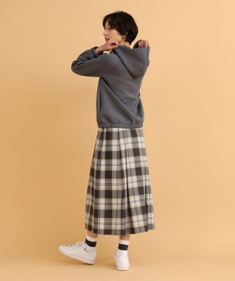 サイドギャザータックチェックスカート（1041152021