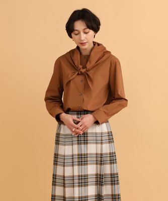 ＜三越伊勢丹/公式＞【SALE】I.T.'S. INTERNATIONAL（Women）/イッツインターナショナル 華やかネックシャツ キンチャ トップス【三越伊勢丹/公式】