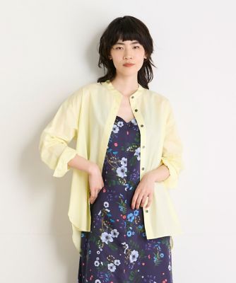 オーガニックコットンバンドカラーシャツ（１０４２１８１０３８）