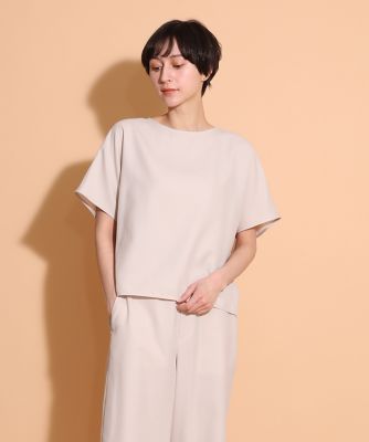 ＜I.T.’S. INTERNATIONAL（Women）＞麻調ドルマンＴブラウス（１０４２１８２０５１）