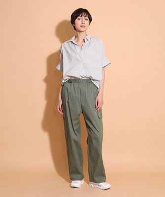 オーガニックコットンスキッパーストライプシャツ（１０４２１８２０５６）
