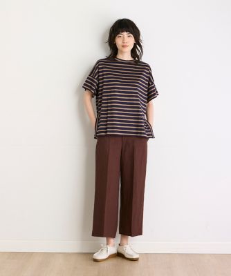 ボーダーデザインカットソー（１０４２１９００４６）