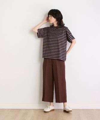 ボーダーデザインカットソー（１０４２１９００４６）