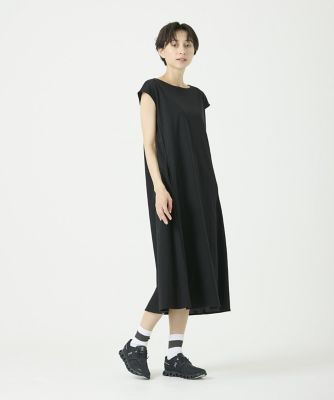 スーピマコットンフレンチスリーブワンピース