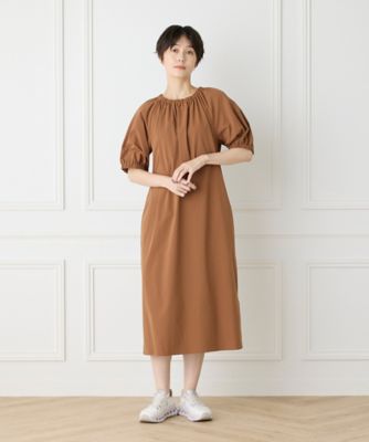 パフスリーブリラックスワンピース（１０４３１２１０２０）