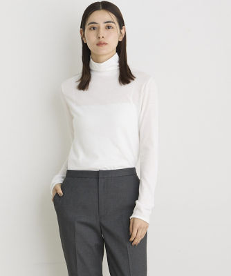 AURALEE ハイネック シアー素材 ロングスリーブ カットソー AURALEE ハイネック シアー素材 ロングスリーブ カットソー