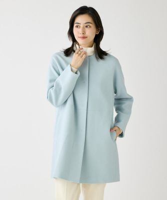 ノーカラーメルトンコート《Ｓｕｐｅｒ１１０’ｓ　Ｗｏｏｌ》（１０４４１１１０１２）