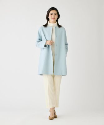 ノーカラーメルトンコート《Ｓｕｐｅｒ１１０’ｓ　Ｗｏｏｌ》（１０４４１１１０１２）