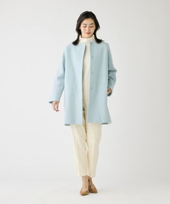 ノーカラーメルトンコート《Ｓｕｐｅｒ１１０’ｓ　Ｗｏｏｌ》（１０４４１１１０１２）