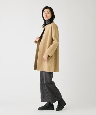 ノーカラーメルトンコート《Ｓｕｐｅｒ１１０’ｓ　Ｗｏｏｌ》（１０４４１１１０１２）