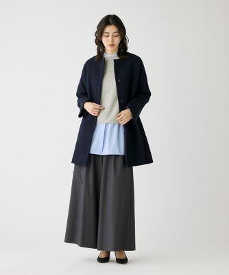 ノーカラーメルトンコート《Ｓｕｐｅｒ１１０’ｓ　Ｗｏｏｌ》（１０４４１１１０１２）