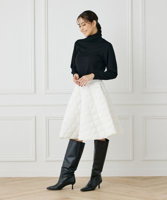 美品【タイオン】EXTRA ダウン スカート フレア M ダウン95% 最高級 TAION（タイオン） スカート 「」「ウィメンズ」ミリタリー ジップ