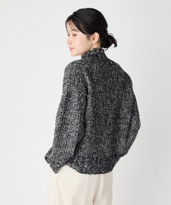 ニット セーター 片畦2WAYローゲージニット レディース WESTSEA セーター ニット 片畦 ラグランカラーニット 蛍光色