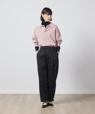《ユニセックス》ポロ衿ニットプルオーバー（１０４４１７００３６）