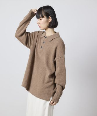 《ユニセックス》ポロ衿ニットプルオーバー（１０４４１７００３６）
