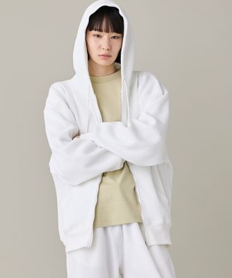 ＜I.T.’S. INTERNATIONAL（Women）＞《ユニセックス》オーバーサイズワッフルフルジップパーカー（１０４４１９８０４３）