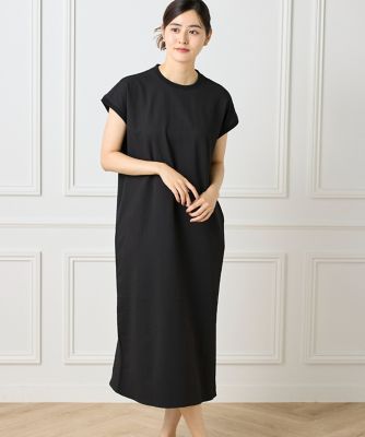 ＜I.T.’S. INTERNATIONAL（Women）＞フレンチスリーブワンピース《グランサッカー》（１０５０１２１０８５）