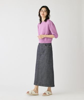 ポケットワークストレートスカート《ＳＵＶＩＮ　ＤＥＮＩＭ》（１０５０１５２０２１）