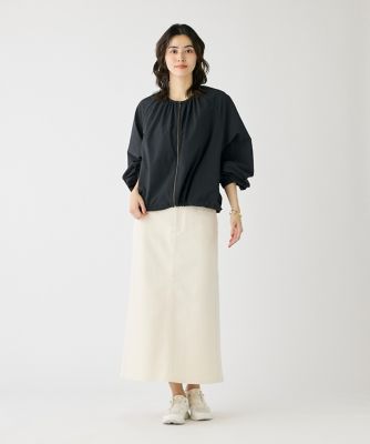ポケットワークストレートスカート《ＳＵＶＩＮ　ＤＥＮＩＭ》（１０５０１５２０２１）