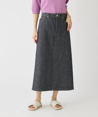 ポケットワークストレートスカート《ＳＵＶＩＮ　ＤＥＮＩＭ》（１０５０１５２０２１）