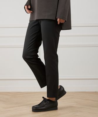 I.T.'S. INTERNATIONAL（Women）/イッツインターナショナル ベーシックテーパードパンツ《TRサキソニー裏起毛》(1050161001) 10クロ パンツ・ズボン【三越伊勢丹/公式】