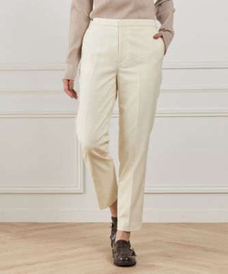 ＜I.T.’S. INTERNATIONAL（Women）＞ベーシックテーパードパンツ《ＴＲサキソニー裏起毛》（１０５０１６１００１）