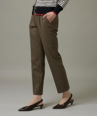 I.T.'S. INTERNATIONAL（Women）/イッツインターナショナル ベーシックテーパードパンツ《TRサキソニー裏起毛》(1050161001) 40チャイロ パンツ・ズボン【三越伊勢丹/公式】