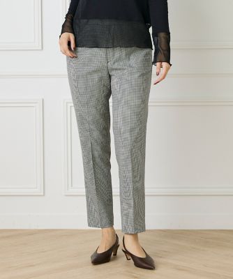 I.T.'S. INTERNATIONAL（Women）/イッツインターナショナル ベーシックテーパードパンツ《TRサキソニー裏起毛》(1050161001) 94クロ パンツ・ズボン【三越伊勢丹/公式】