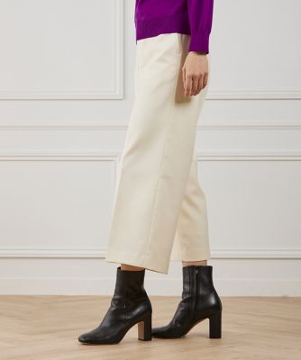 ＜I.T.’S. INTERNATIONAL（Women）＞ワイドクロップトパンツ《ＴＲサキソニー裏起毛》（１０５０１６１００２）