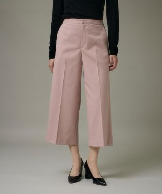 I.T.'S. INTERNATIONAL（Women）/イッツインターナショナル ワイドクロップトパンツ《TRサキソニー裏起毛》(1050161002) 33ピンク パンツ・ズボン【三越伊勢丹/公式】