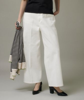 ＜I.T.’S. INTERNATIONAL（Women）＞ホワイトデニムワイドパンツ（１０５０１６１０１４）