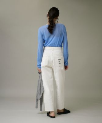 MARNI マルニ バイカラーバレルレッグパンツ 白×デニム 29inch レディース パンツ&ショーツ｜公式オンラインストア | Marni