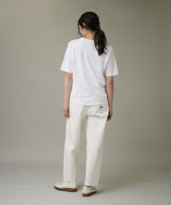ホワイトデニムバレルレッグパンツ（1050161015