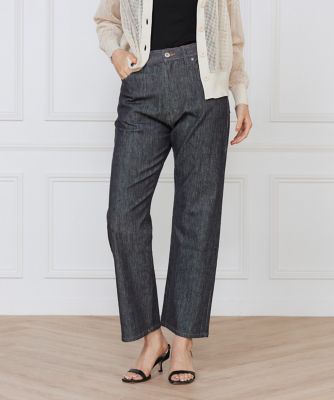 I.T.'S. INTERNATIONAL（Women）/イッツインターナショナル デニムストレートパンツ《SUVIN DENIM》(1050161022) 69インディゴ パンツ・ズボン【三越伊勢丹/公式】