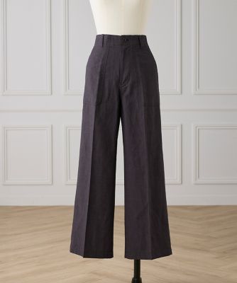 I.T.'S. INTERNATIONAL（Women）/イッツインターナショナル ベイカーワイドパンツ(1050161089) 40チャイロ パンツ・ズボン【三越伊勢丹/公式】