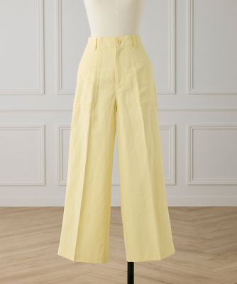 I.T.'S. INTERNATIONAL（Women）/イッツインターナショナル ベイカーワイドパンツ(1050161089) 70キイロ パンツ・ズボン【三越伊勢丹/公式】